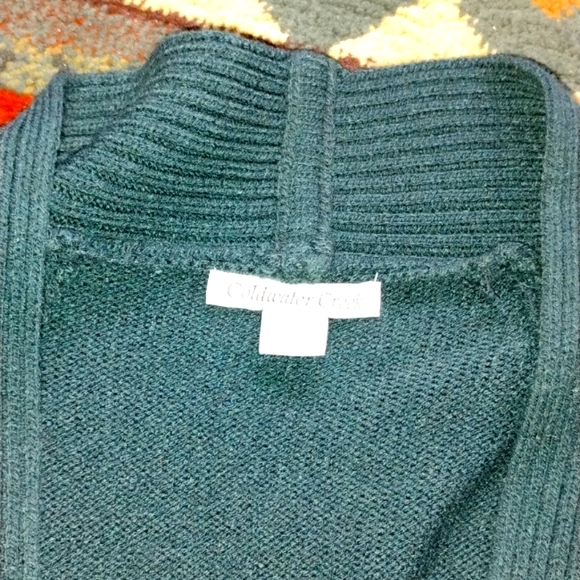 ⚜️ Coldwater Creek Mallard Pull Over Deep Vee  Cap Sleeve/SWEATER VEST EUC M-XL - Picture 4 of 15